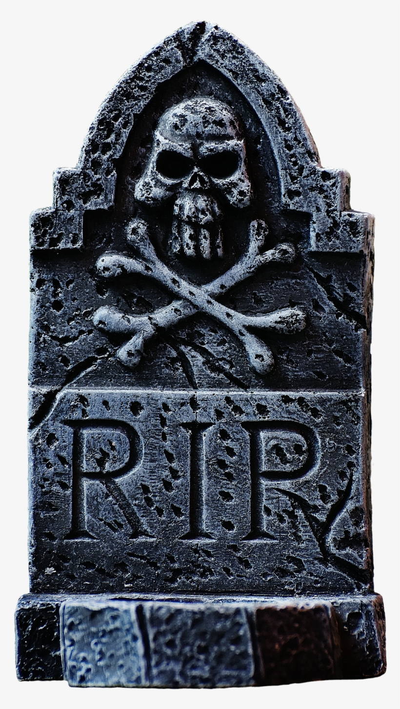 Peel N Stick Poster Of Tombstone Halloween Grey Skull - Day Of The Dead Halloween Selfie Photo Frame Prop, transparent png