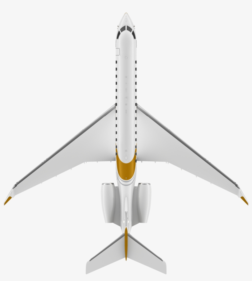 Global 7500 Top View - Bombardier Global Express, transparent png