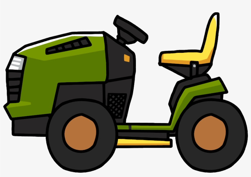Clipart Freeuse Image Mower Png Scribblenauts Wiki - Cartoon Ride On Mower, transparent png
