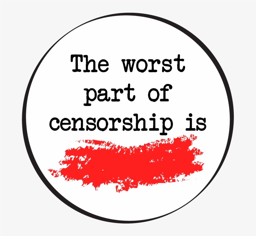 Svg Black And White Library Anti Censorship By Haters - Worst Part Of Censorship, transparent png