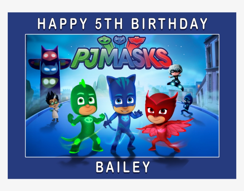 Pj Masks - Pj Mask Edible Cake Topper, transparent png