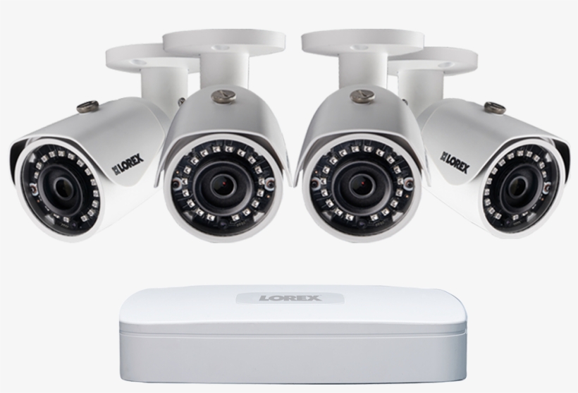 2k Ip Security Camera System With 4 Channel Nvr And - Ln1080 88w, transparent png