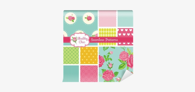 Set Of Seamless Patterns And Backgrounds - Mural, transparent png