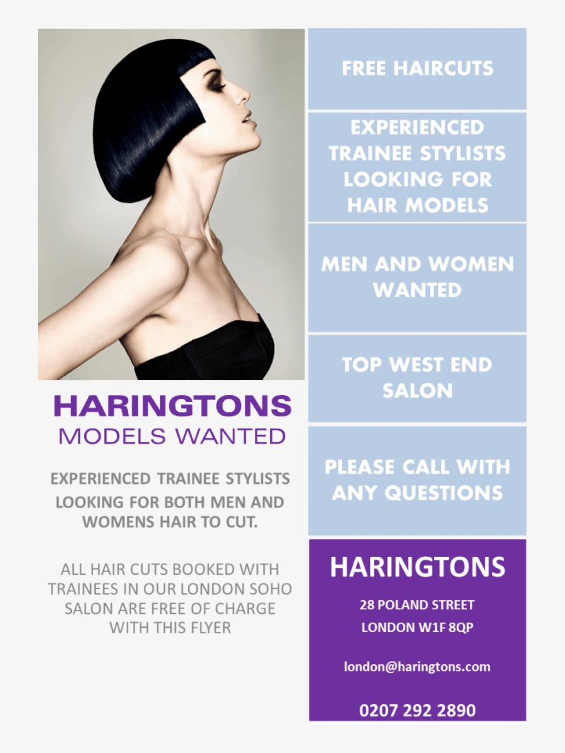 Trainee Models Wanted - Hairstyle, transparent png