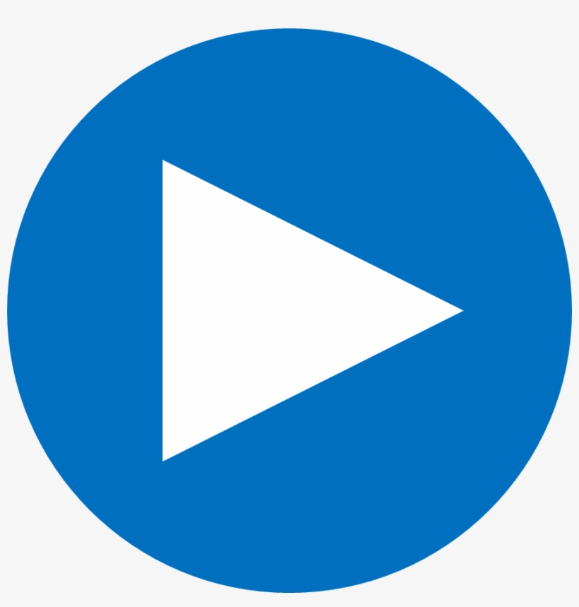 Play Blauw - Circle Logo Blue, transparent png