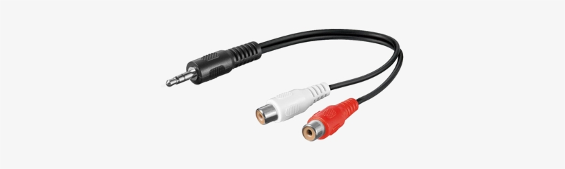 Cable Adapter 2 X Rca -> Aux Plug - Rca Adapter Cable, transparent png
