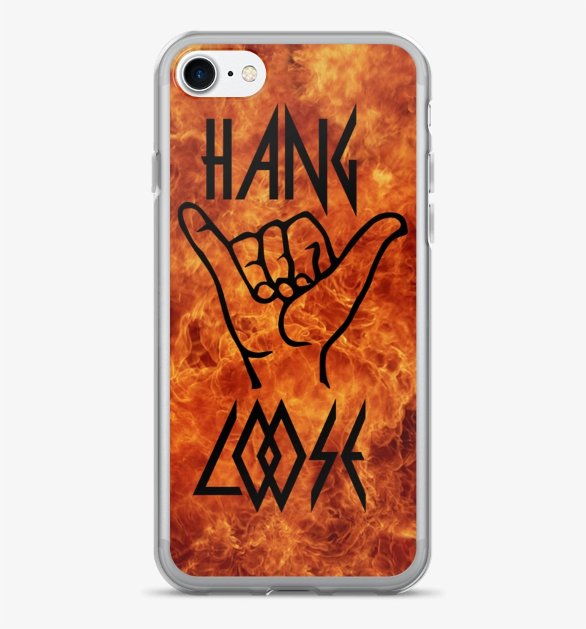 Hang Loose Flames Phone 7/7 Plus Case - Fire Texture, transparent png