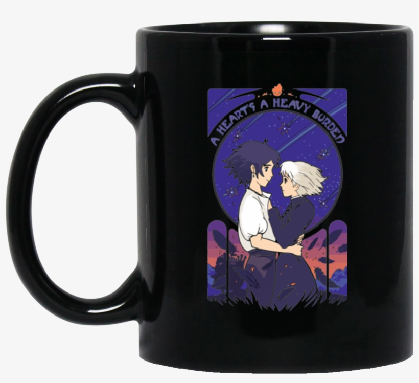 Howl's Moving Castle A Heart's A Heavy Burded Coffee - Mug, transparent png