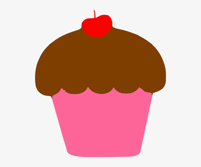 Cupcake With Cherry Clip Art - Clip Art, transparent png