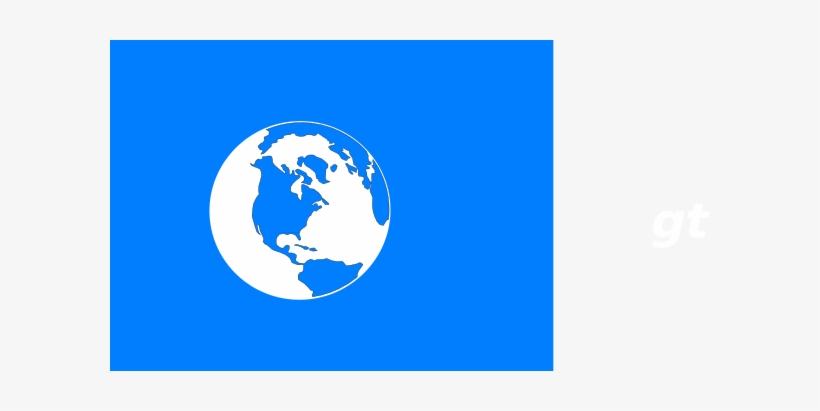 Blue Earth Icon Clip Art - Saltythreadsgifts Hello World Canvas Pouch, transparent png