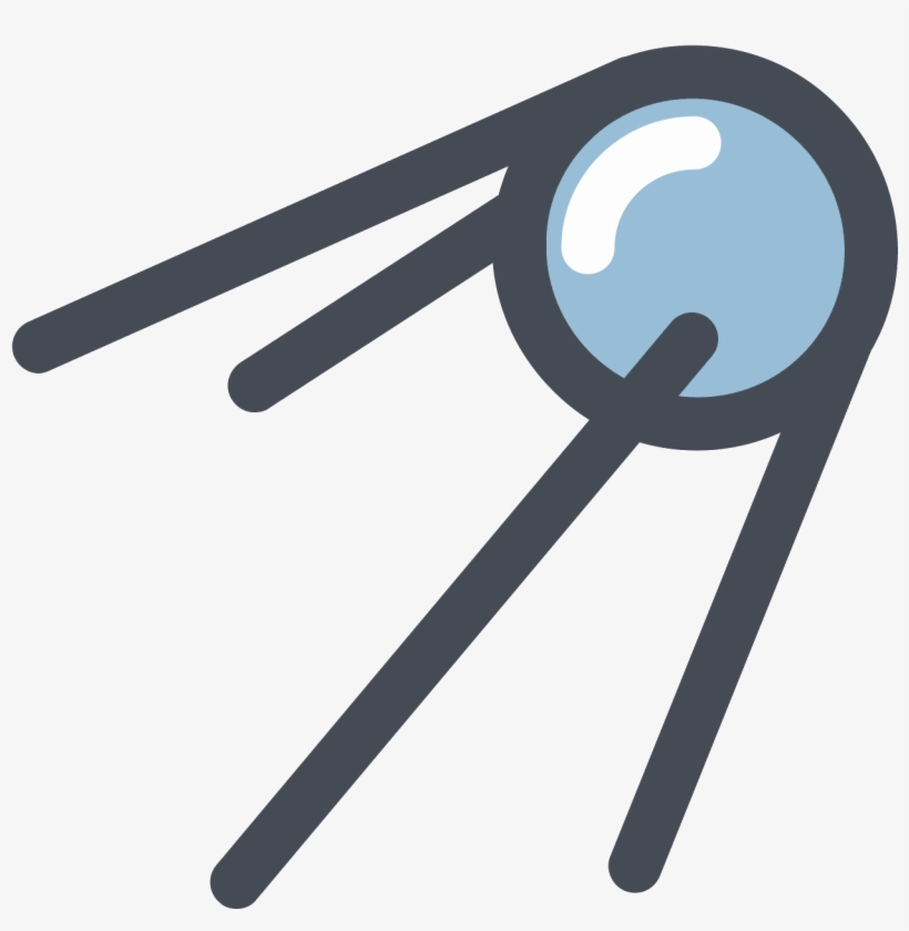 Earth Sputnik Icon - Comet Icon Png, transparent png