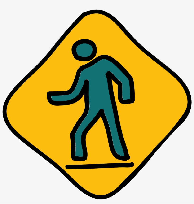 Segnale Stradale Ambulante Della Persona Icon - Señales De La Comunidad, transparent png