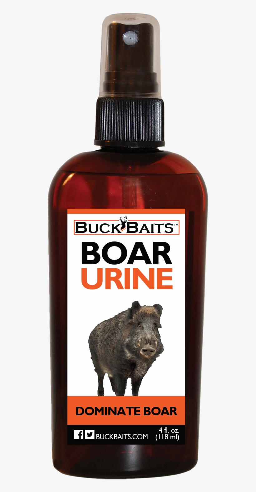Boar V=1538602398 - Buck Baits Dominate Bear Urine 4 Oz., transparent png