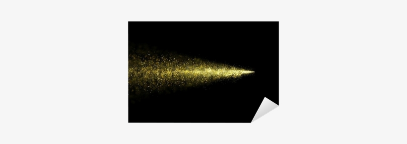Abstract Gold Glittering Star Dust Trail Of Particles - Gold, transparent png
