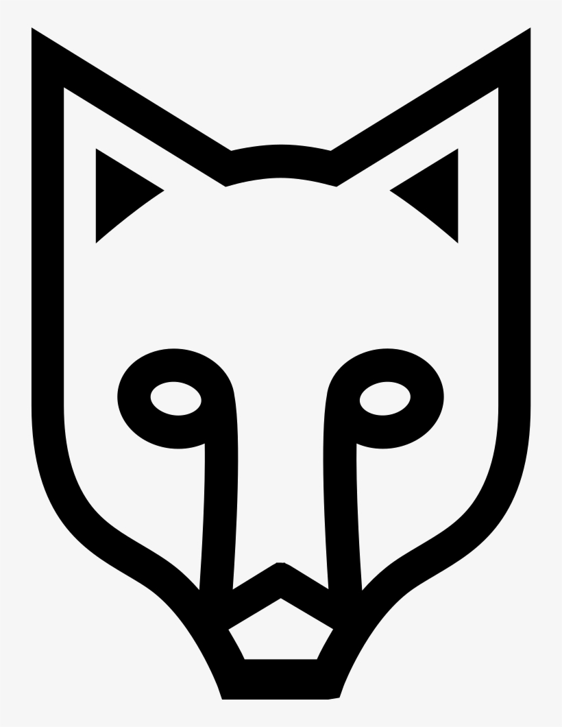 Fox Face Outlined Frontal View Comments - Wing Chair, transparent png