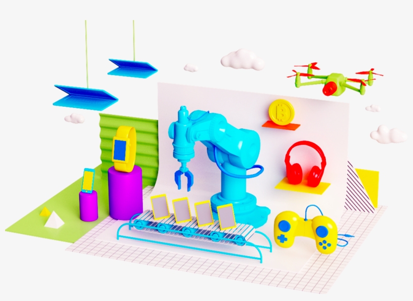 Colorful Technology Illustration - Colorful Technology, transparent png