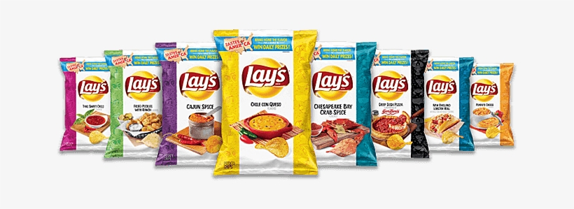 Lay's 'tastes Of America' Potato Chips Includes 8 New - Lays Fried Pickles With Ranch, transparent png