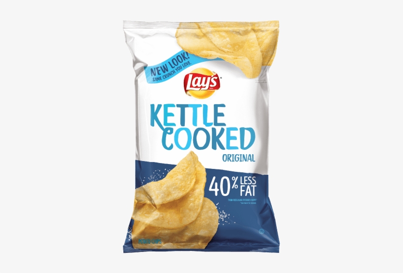 Potato Chips Png - Lay's Kettle Cooked Potato Chips - 8 Oz Bag, transparent png