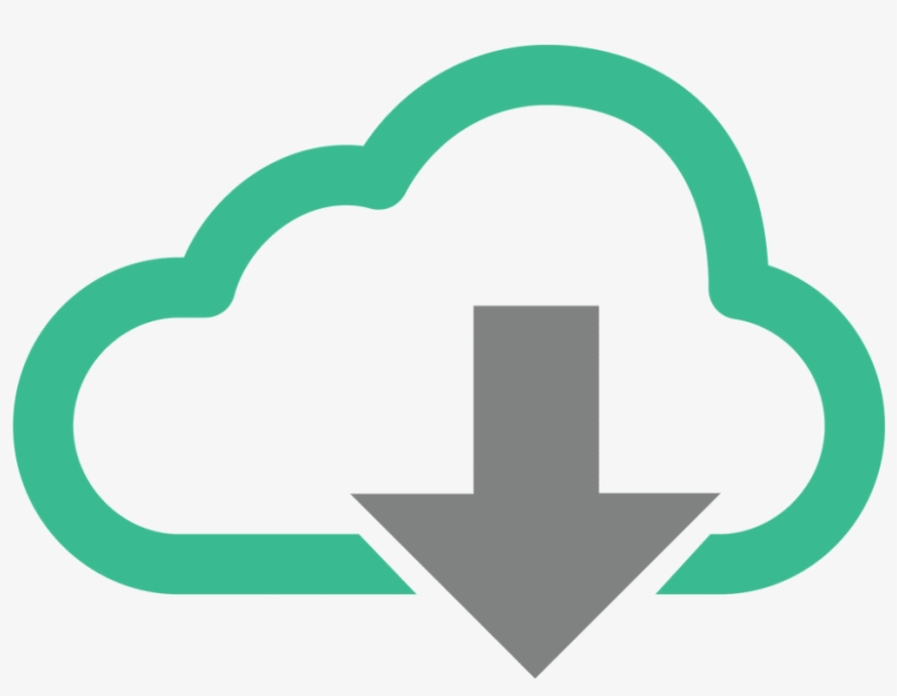Cloud Download Vector Icon - Cloud Computing, transparent png