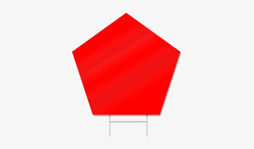 Pentagon Shaped Sign - Sign, transparent png
