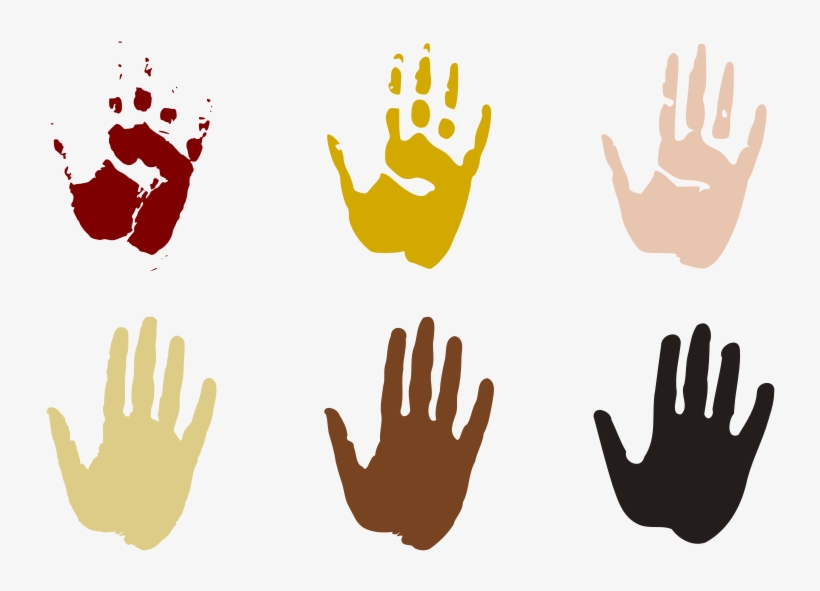 Colours Inspired From Cave Of Hands Rock Art In Australia - Hand Clip Art, transparent png