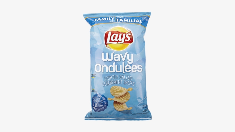 Image - Lay's Wavy Lightly Salted Potato Chips, transparent png