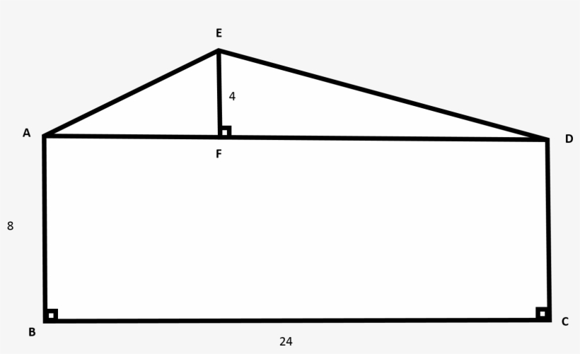 Notice That The Pentagon Is Made Up Of One Rectangle - Triangle, transparent png