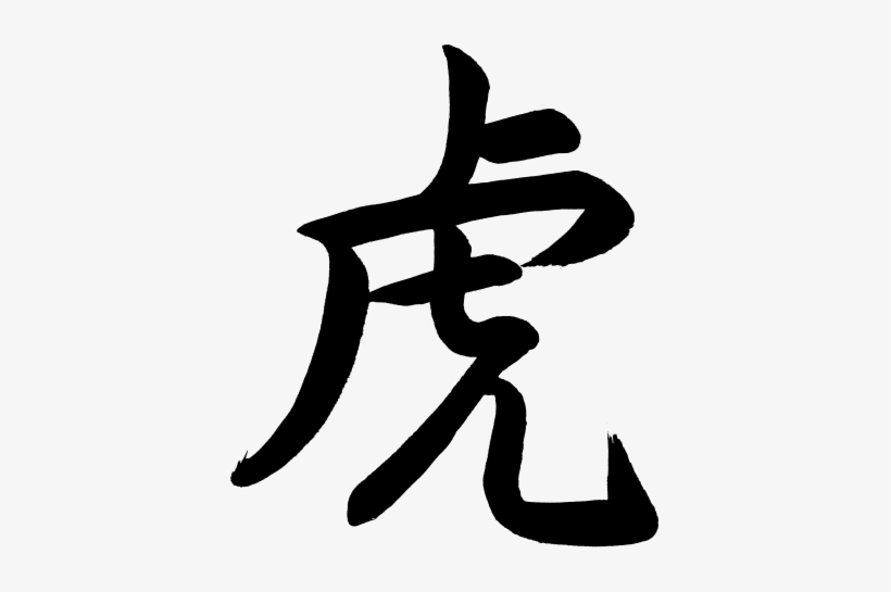 Kanji Tora Tiger - Chinese Symbol Tiger Png, transparent png