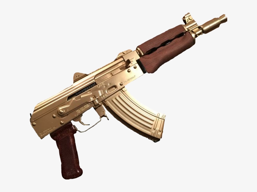 Gold Gun Guns Machine Ak47 Draco Pistola Memezasf - Draco Money, transparent png