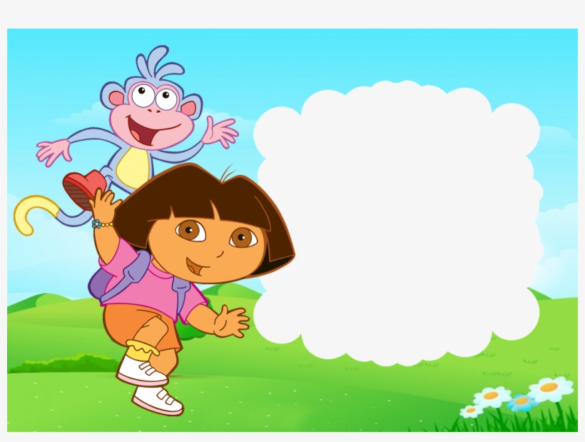 Artes Da Festa Moldura Da Dora Aventureira - Dora Birthday To Draw, transparent png