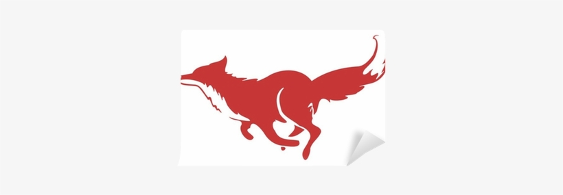Running Fox Silhouette, transparent png