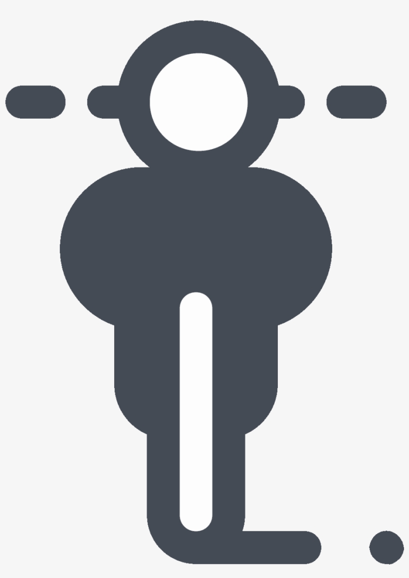 Bike Front View Icon - Bicycle, transparent png