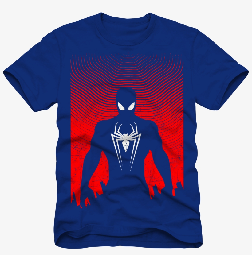 Silhouette Spider Man T Shirt - Men's Spider Man Silhouette T Shirt, transparent png