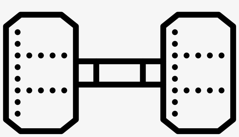 It Is A Logo Of A Dumbbell - Diagram, transparent png