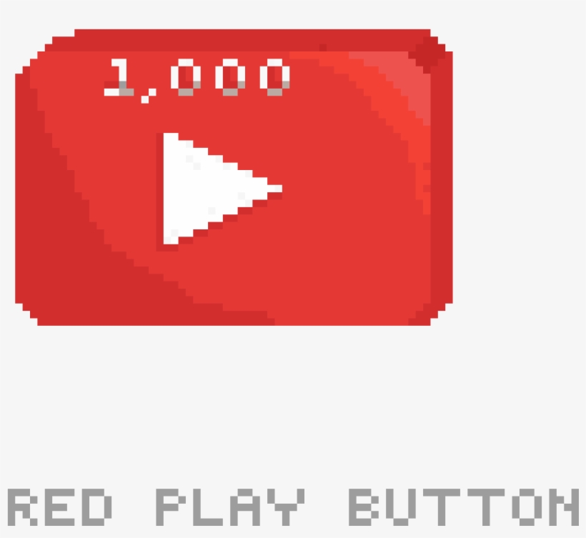 Red 1k Play Button - Mega Man Box Art, transparent png