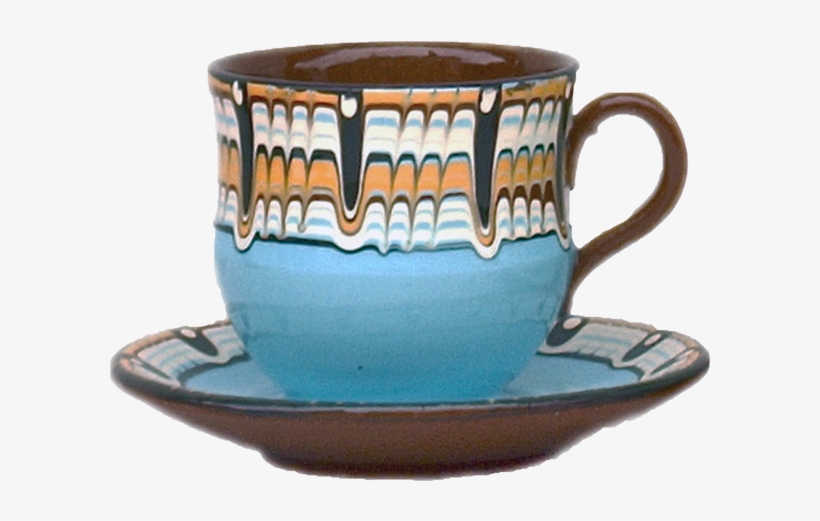 Pottery Tea Cup With Saucer - Saucer, transparent png
