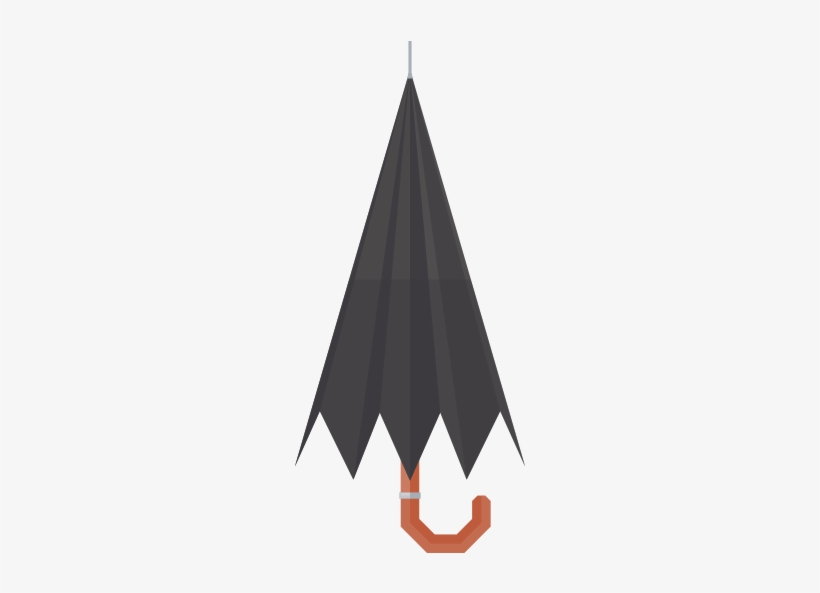 Custom Icon Umbrella Closed - Origami Paper, transparent png