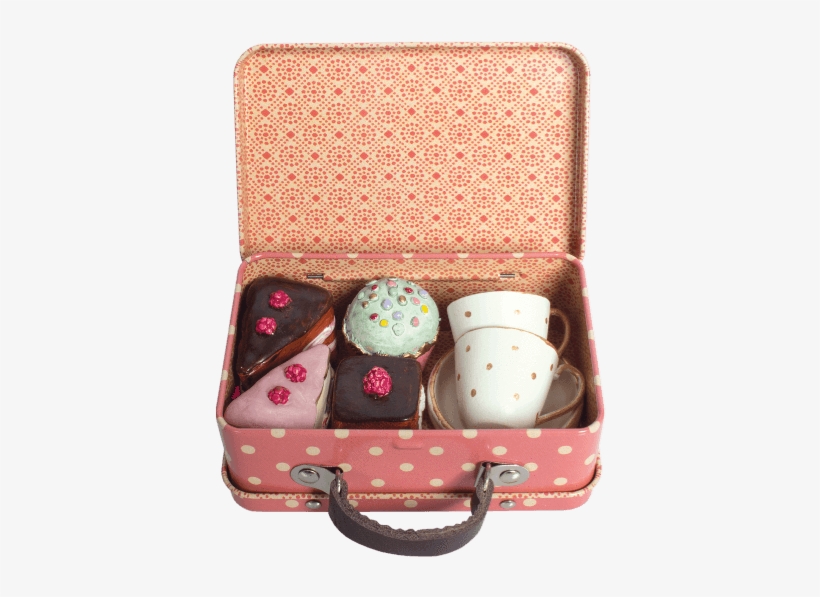Maileg Suitcase With Cakes & Cups, transparent png