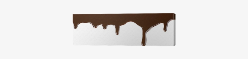 Melted Chocolate Dripping On White Background Canvas - Chocolate, transparent png