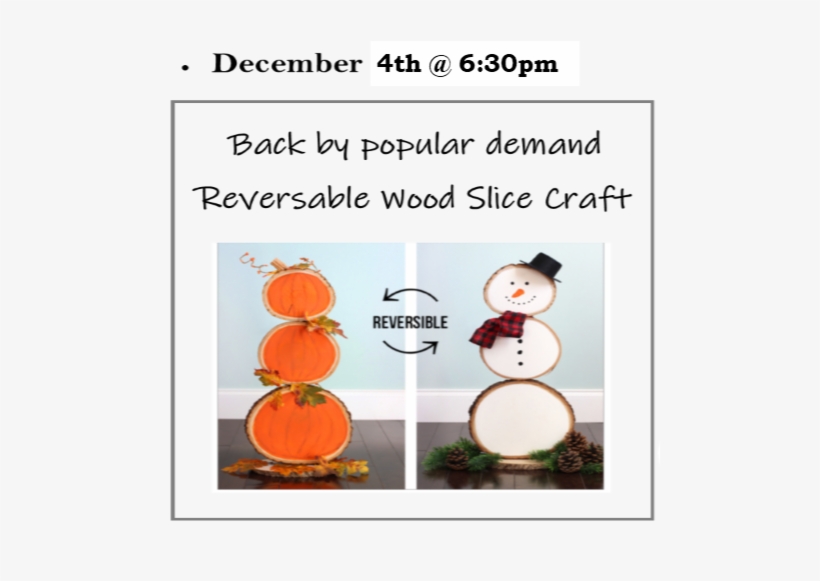 Wood Slice - Snowman, transparent png