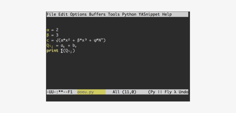 Enter Image Description Here - Emacs Formula, transparent png