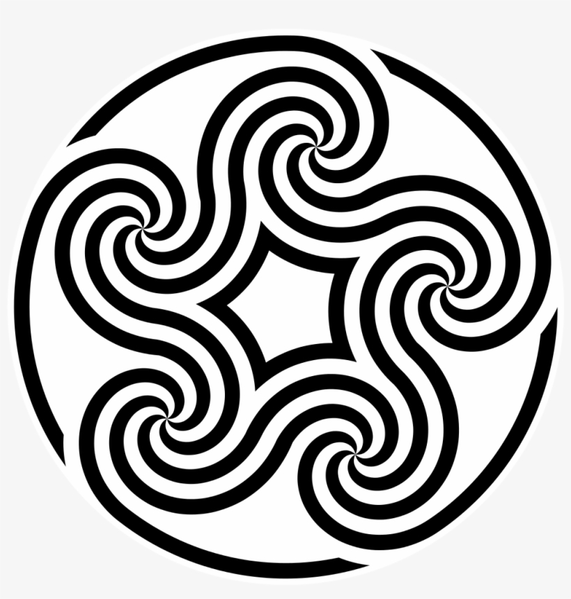 Five Fivefold Spirals Pentaskelion Simpler - Illustration, transparent png