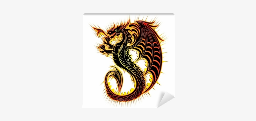 Drago Fuoco Simbolo Fire Dragon Symbol 2012 Self Adhesive - Dragon Symbol, transparent png