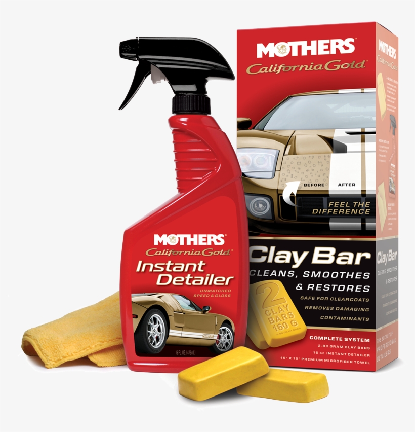 California Gold Clay Bar System - Mothers Clay Bar Kit, transparent png