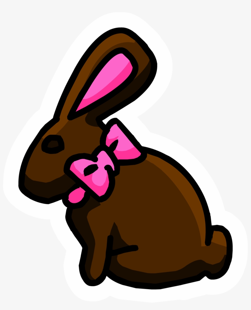 Chocolate Bunny Pin - Rare Club Penguin Pins, transparent png
