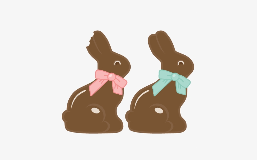 Chocolate Easter Bunny Svg Cutting File For Scrapbooking - Chocolate Easter Bunny Clipart, transparent png