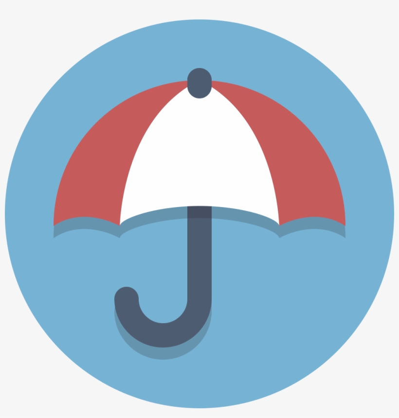 Circle Icons Umbrella - Risk Management Flat Png, transparent png