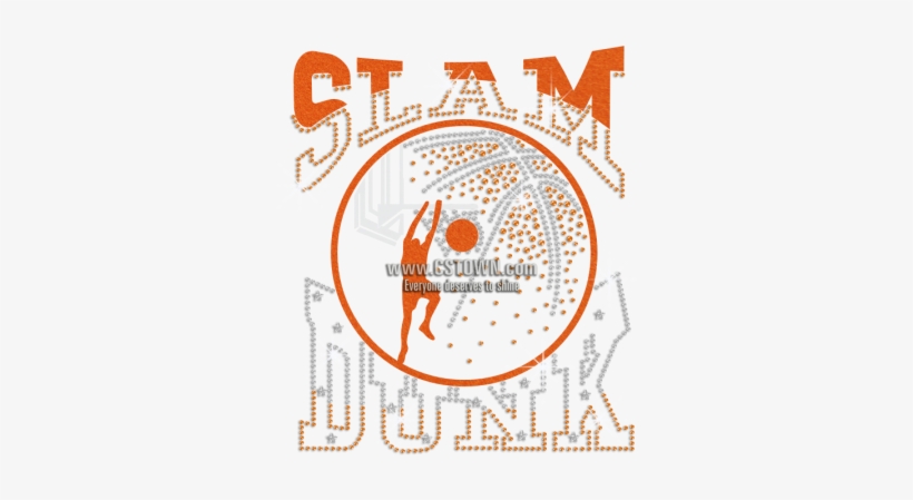 Wholesale Bling Basketball Slam Dunk Flock Rhinestone - Basketball, transparent png