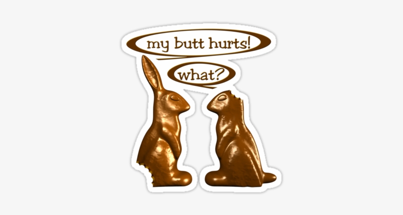 Blog Choc Bunny - Cafepress My Butt Hurts Tile Coaster, transparent png