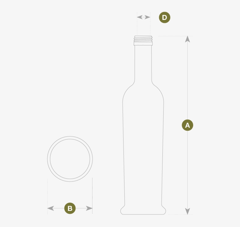 Technical Description - Glass Bottle, transparent png